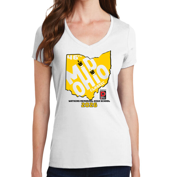 Mid Ohio - Ladies 4.5oz Fan Favorite V-Neck T-Shirt Thumbnail